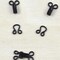 144 Sets Size 1 Black Hook and Eye Sewing Closure Clasp for Dress Bra Fastening
